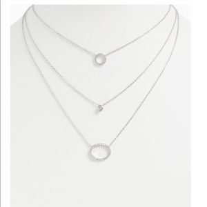 torrid Jewelry - SILVER-TONE PAVE CIRCLE LAYERED NECKLACE torrid Jewelry - SILVER-TONE PAVE CIRCLE LAYERED NECKLACE